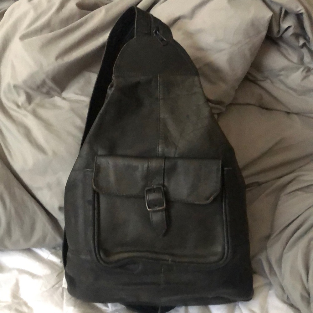 Leather purse bag